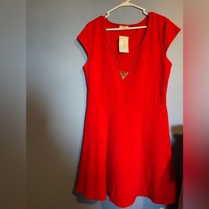 Beautiful new with tag fit and flare red dress with accessories size 3X by pinc
